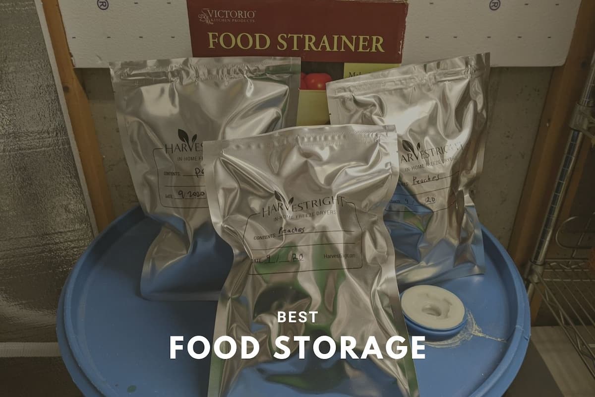An image of our food storage with text overlay reading "Best food storage."
