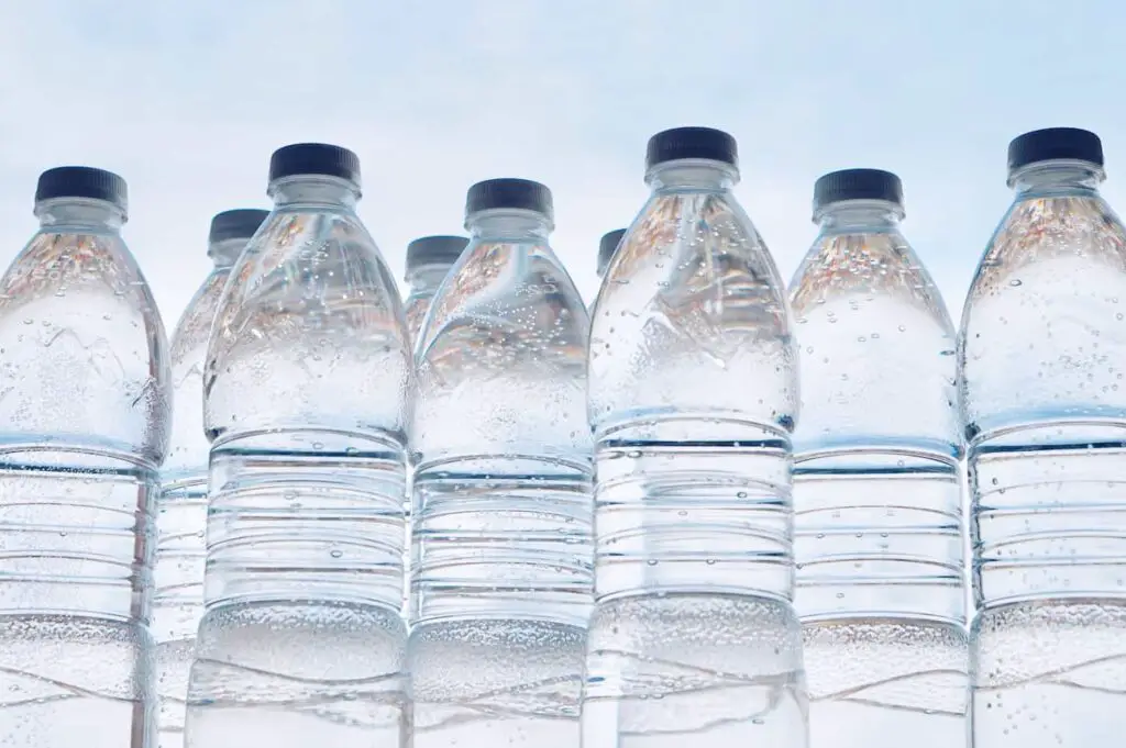 An image of Pure water in plastic bottles.