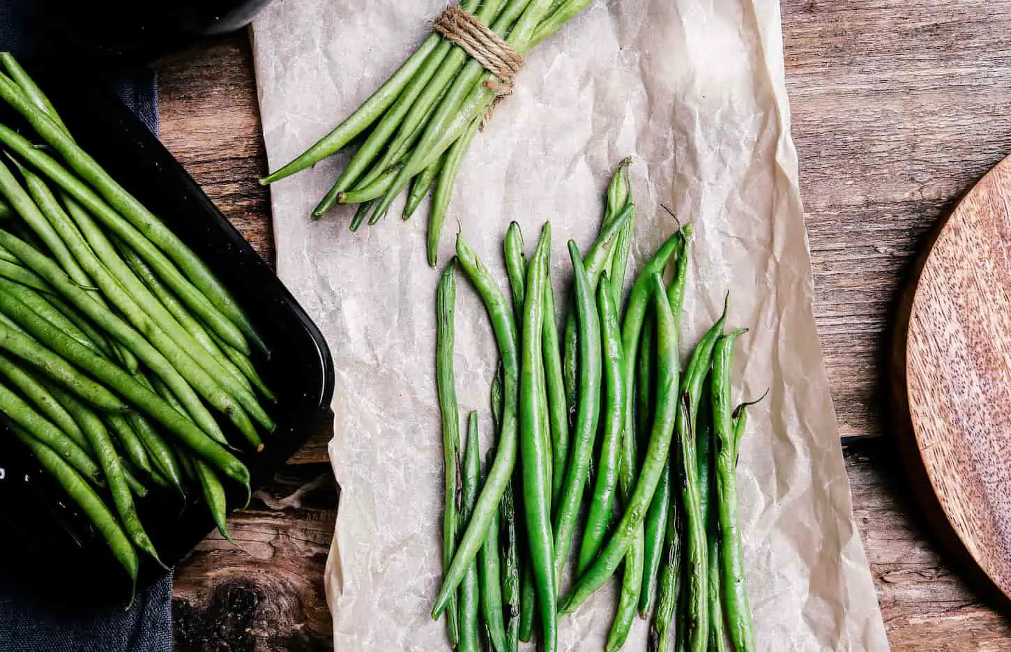 An image of Green beans on the table.