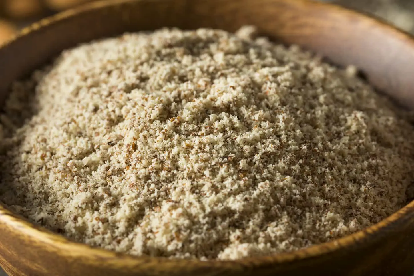 An image of Raw Organic Almond Flour in a Bowl.